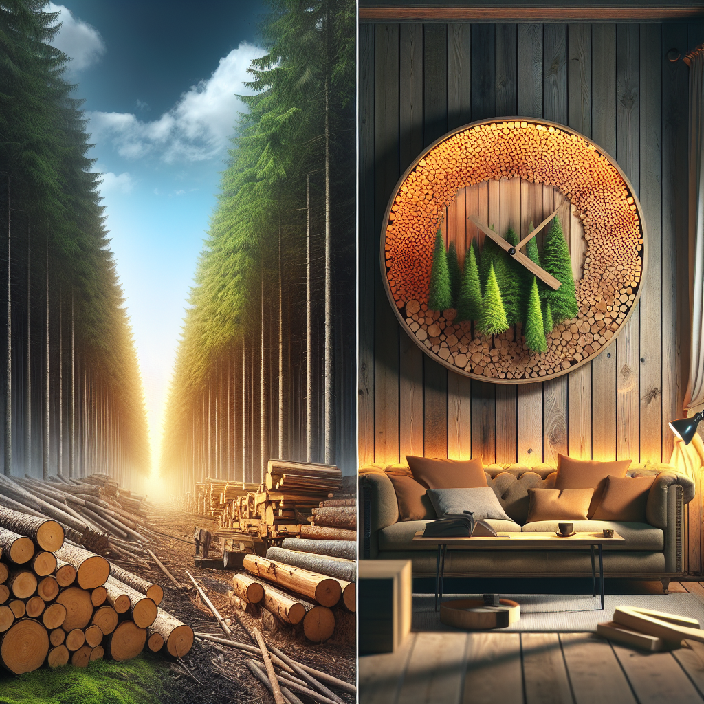 Fra skov til stue: Historien om trævægure